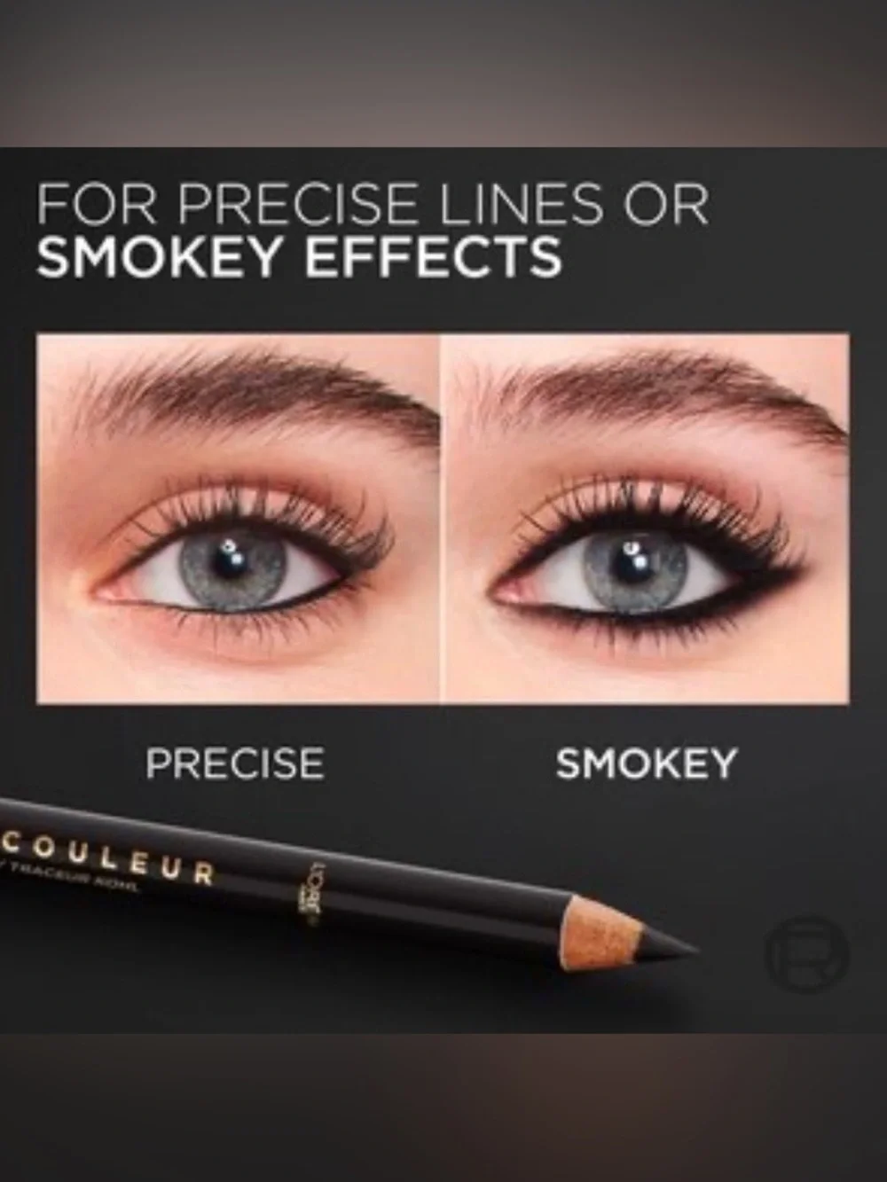 💞 New L'Oreal Paris Haute Couleur Kohl Pencil Eyeliner, Black Silk